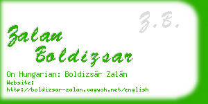 zalan boldizsar business card