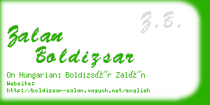 zalan boldizsar business card